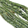 Natural Southern Jade Spacer Bead Tube Bead Gemstone Loose Beads Round Crystal Energy Stone Power for Jewelry Making