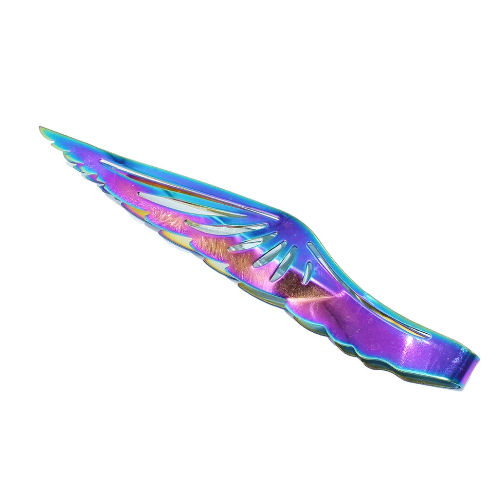 Modern Design High Quality Hookah Accessories Wings Shape Shisha Tongs Colorful Electroplate Tweezers