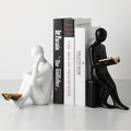 Ceramic Reading Head Picture Ornaments Home Decoration Desk Office Desktop Book Clip Decoration Crafts Home Decoration Book