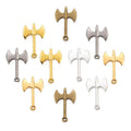 Antique Silver Color Ax Charms Metal Pendant for Bracelet Necklace Jewelry Making 40*25mm M32