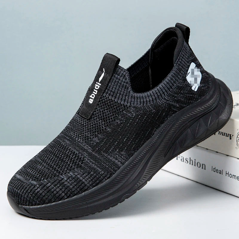 Men's EVA Sole Lightweight Breathable Comfort Sporty Casual Slip-On Loafers Walking Fitness Sock Shoes