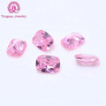 Manufacturers' Cubic Zirconia Loose Zircon Stones Pink Color 4*6mm to 8*10mm Elongated Cushion Shape Minimum Order 100pcs"