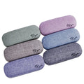 Factory Wholesale Fashion Glasses Box High-End Linen Myopia Glasses Storage Packaging Box Boutique Glasses Case
