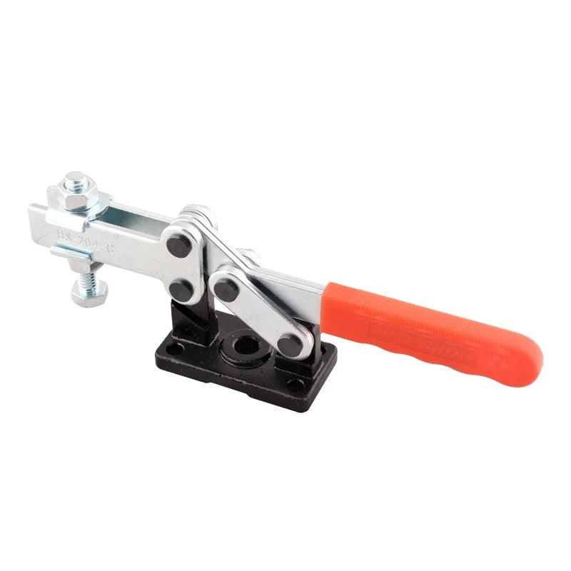 Work Clamps Adjustable Quick Clamp HS-204-G Antislip Red Horizontal Toggle Clamp