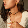 New Arrival Designer Style Spiral Earrings Necklace Rings 18K PVD Stainless Steel Gold Plated Jewelry for Women