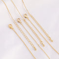 Cross Necklace Chains for Women Brass 18K Plated Gold Accessories Jewelry Get Married Supplies Necklace With Extended Chain