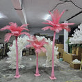 L886 Small Large  Size Realistic Synthetic Rubber Artificial Pink Black White Banana Bonsai Palm Tree Coconut Tree for Decor