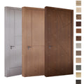 USA Standard Custom HDF MDF Solid Wood Door Simple Modern Design Luxury Interior Doors Internal Doors and Frame for Bedroom