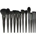 Cosmetic Makeup Brush Set OEM Hair Tools Wood Exquisite Girl Black Series 12 Pcs Synthetic Hair Beauty Care Makeup Tools