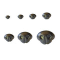 Factory Price 15mm-50mm Multi Size Plastic Safety Toy Animal Noses Black Round Matte Dog Nose for Crochet