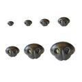 Factory Price 15mm-50mm Multi Size Plastic Safety Toy Animal Noses Black Round Matte Dog Nose for Crochet