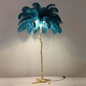 G-1070 Colorful Flowers Natural Hanging Ostrich Feathers Centerpieces for Wedding Decoration