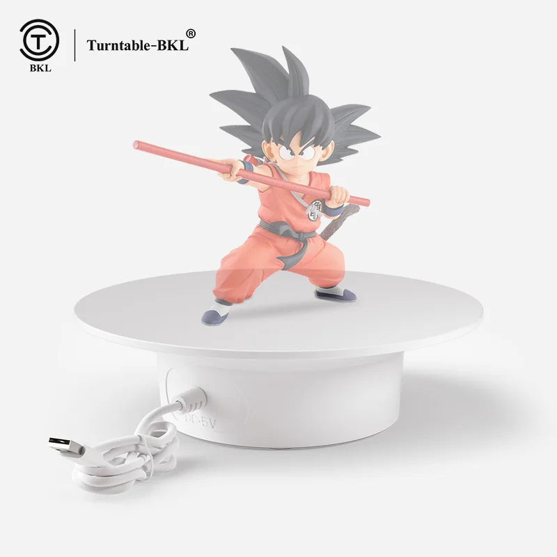 15cm or 20CM with 360 Degree USB Rechargeable Electric Rotating Display Stand with Jewelry Mini Turntable Photography Turntable