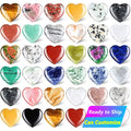 20mm Wholesale Natural Healing Stone Real Rose Quartz Carved Gemstones Crafts Jewelry Mini love Heart Crystal
