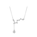 Wholesale New Fashion Jewelry Chain 925 Silver Star Crystal Necklace for Women