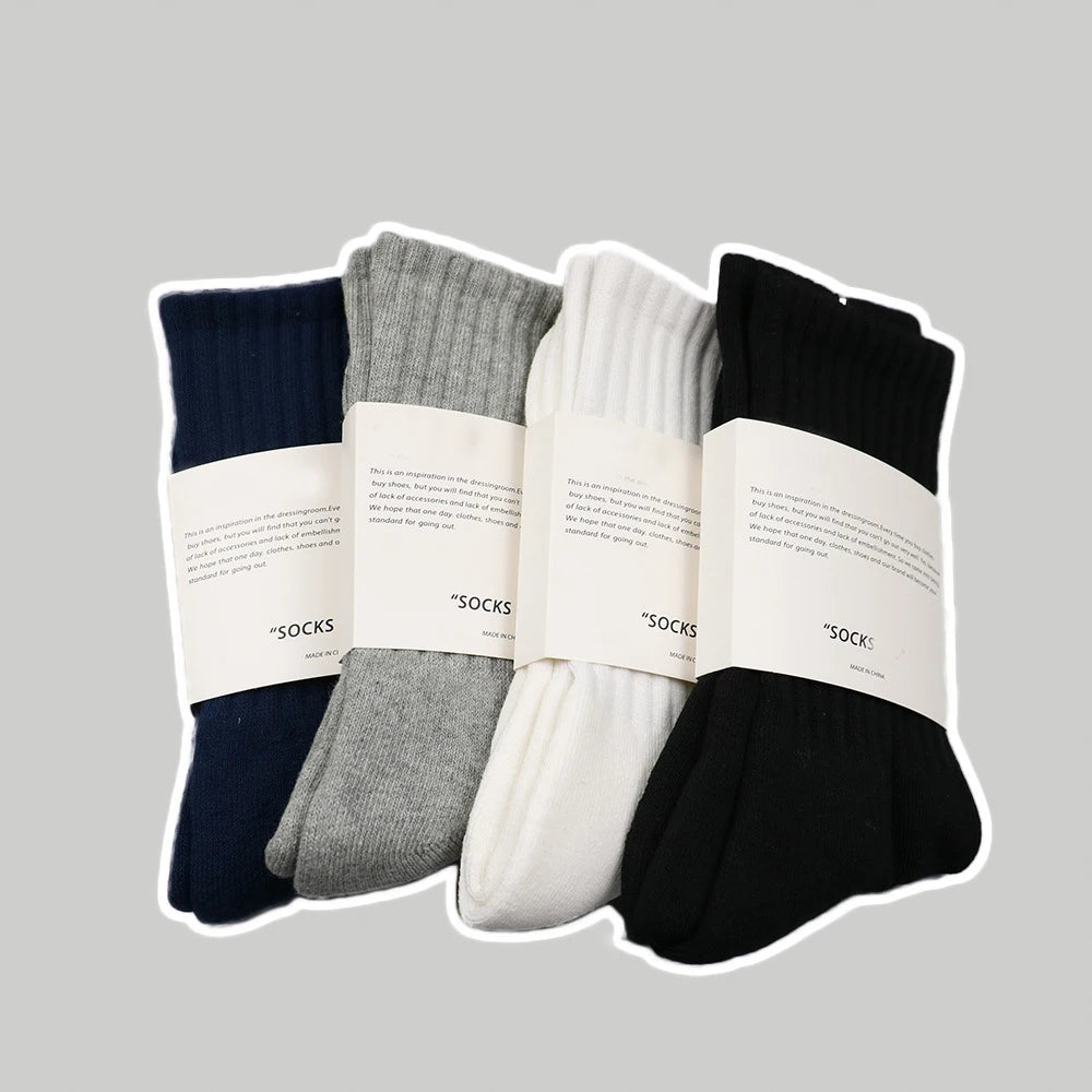 Free Custom Design Logo Thicken Socks Winter Simple Casual Sports Socks Men Women Unisex Sports High-Quality Socks