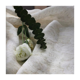 M&Y Home Fancy Thick Plain Style Linen Voile Curtain Net Material Fabric for Window Sheer Curtain Voile Sheer Curtain