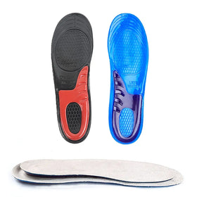 2-Piece Insulated Sports & Comfort Velvet Shoe Insole Soft Rebound Cut-to-Size with Shock Absorption