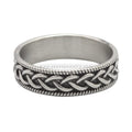 6mm Stainless Steel Wedding Band Rings Eternity Link Chain Band Ring Women Men Eternity Rings