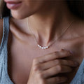 SP Dainty Stainless Steel 14K Gold Plated Chain Choker Pearl Necklace Natural Freshwater Small Pearl Necklace for Women