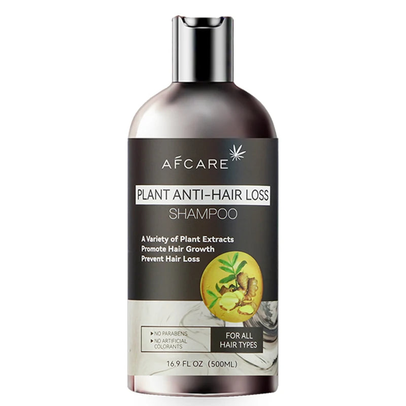 Paraben-free Chinese Turmeric Herbal Ginger Hair Shampoo Anti-Dandruff Moisturizing Anti-Hair Loss Refreshing Smoothing 500ml