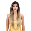 Rebecca Frontal Closure Colored Blond Heat Resistant Wig Lace Front Silk Straight Hair 13 * 4 Synthetic Lace Wigs in Stock