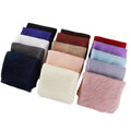Cotton and Linen Scarf Overall Wrinkled Muslim Shawl Middle East Malaysian Indonesian Female Hijab