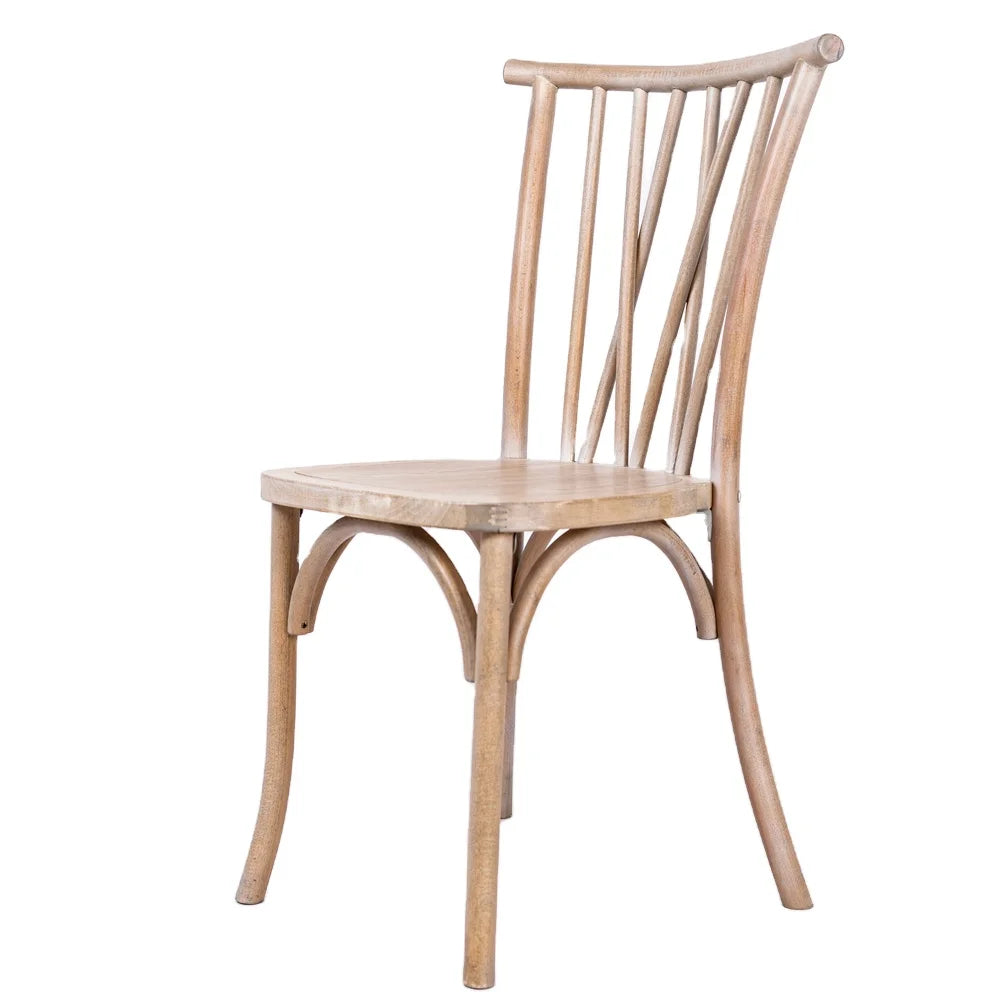 Wholesale  Wood Frame Rattan Back Stackable Botanica Chair Convenient Rental New Style Wedding Event Chair