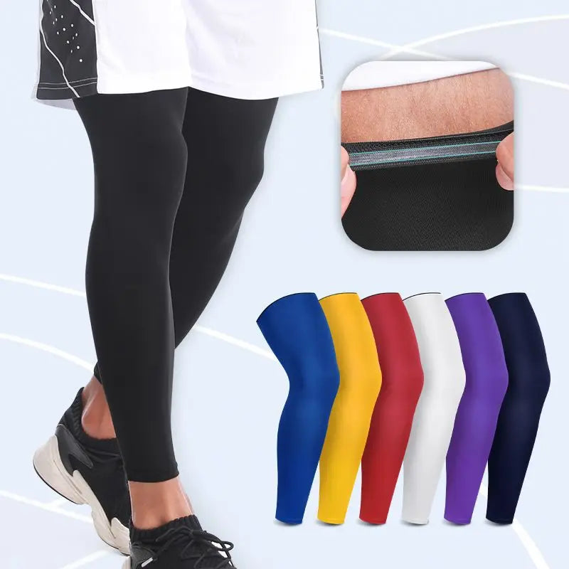Compression Sleeve Sports Knee Pad Basketball Leg Long Sleeve Protector Gear Sports Safety Knee Pads