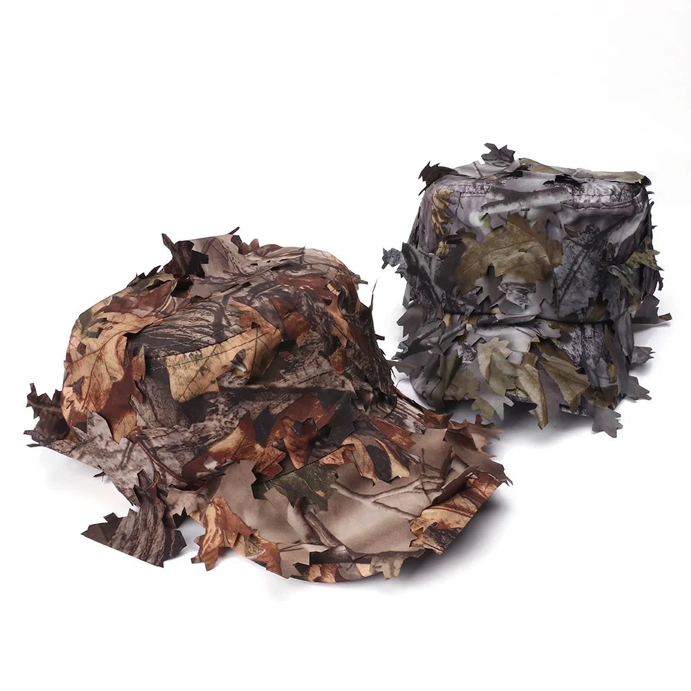YAKEDA Leaf Outdoor Camping Fishing CASQUETTE Quicky Dry Baseball Hat Hunting Flat Top Maple Leaf Camouflage Tactical Hat