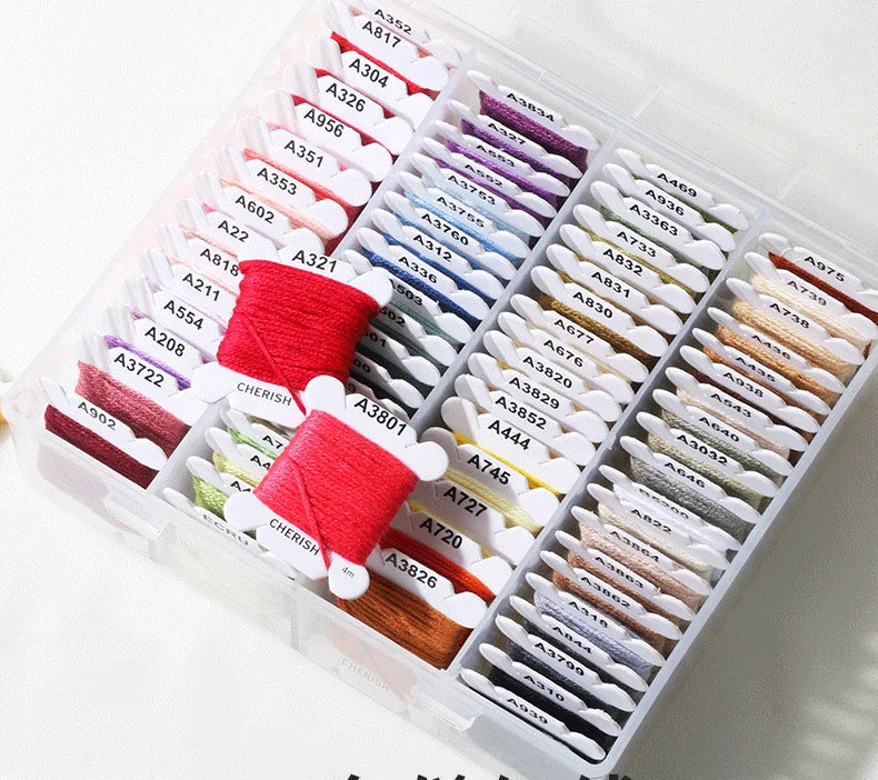 80 Color Household Needle Wrap Needle Box Set Hand Sewing Machine Thread to Complement Diy Hand Sewing Thread