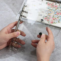 A5 A6 Cute Kawaii Transparent PVC Spiral Notebooks 6-Ring Refillable Loose-leaf Binder Diary Journal Stationery Organizer