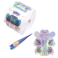 Sunkin 500pcs French Paper Builder Gel Nail Form Tips Acrylic UV Gel Extended Nail Art Guide Mold Manicure DIY Tool Butterfly