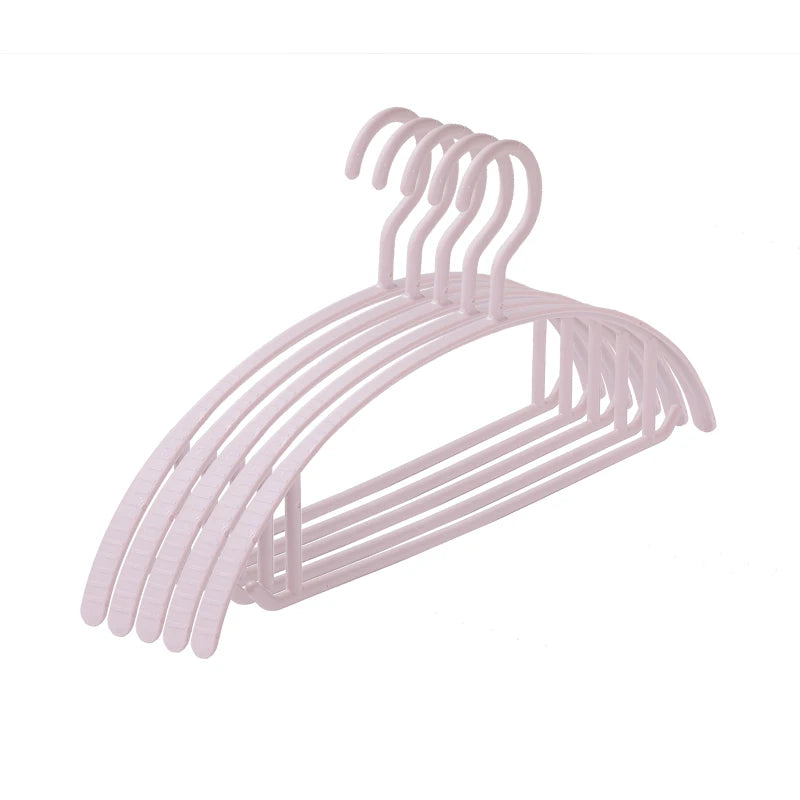 High Quality Pink Plastic Semicircular Hotel Hangers Shoulder Hook Can Be Hung With a Sling Non Slip Hangers