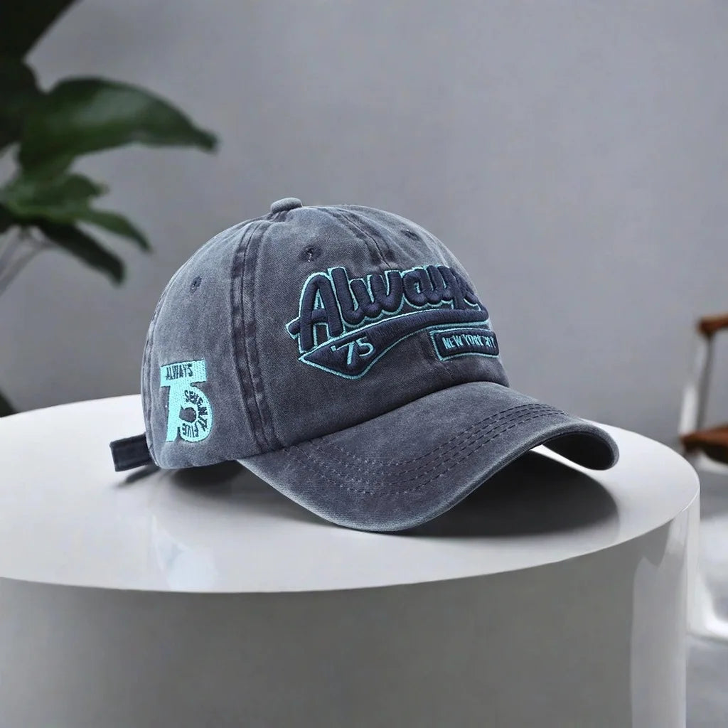 New Fashion Baseball Cap Cotton Soft Top Hats Embroidery Letter ALWAYS Summer Sun Caps Snapback Hat