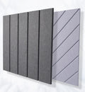Decorative Polyester Acoustic Panels Grooved Soundproof PET Acoustic Felt Panels