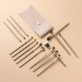 13PCS Professional Synthetic Hair Eyeliner and Eyeshadow Brushes Set Premium Blending Eyes Makeup Brushes for Face