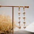 HOVANCI 3pcs European Vintage 18K Gold Plated Real 18K Baroque Irregular Freshwater Pearl Hook Earrings Multiple Earrings