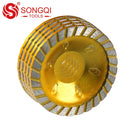 SONGQI  Diamond Grinding Cup Wheel Turbo Row Sanding Disc for Concrete Granite Marble Masonry Brick Fits 7/8 Inch Arbor