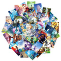 50PCS Newly Popular Game Cool Video Gaming Mini Poster Genshin Impact Sticker