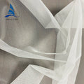 Hot Sale 63\" White Polyester Embroidery Mesh Fabric Knitted Floral Used for Embroidered Tulle Wholesale In-Stock
