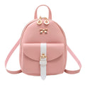 PU Leather Kawaii Backpack Cute Graceful Bagpack Small School Bags for Girls Women's Mini Backpack Waterproof Bag Polyester