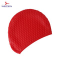 Water Drop Swimming Cap Silicone Competition Swim Cap OEM Customized Logo