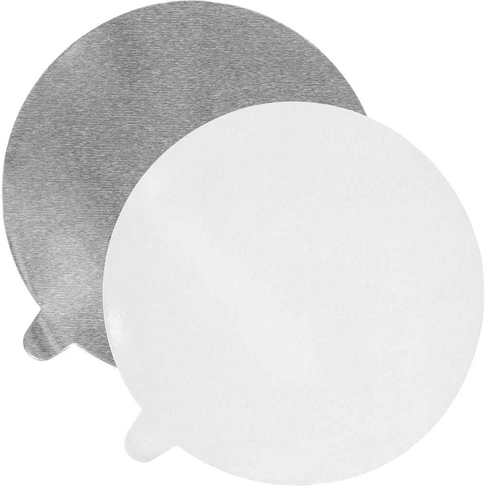 Quality Food Grade Induction Bottle Cap Clean Peel Aluminum Foil Seal Liner with One Ear for Sealing to Plastic & Glass Bottles