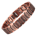Fashion Jewelry Red Copper Adjustable Chain Bangkok Magnetic Therapy Bracelet Cross Christian Bracelet Ulseiras De Cobre