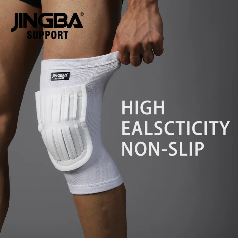 JINGBA FDA CE ISO Factory Knee Bandage Knee Support Brace Immobilizer for Running Basketball Weightlifting Gym Workout Sports