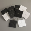 PUPPYSEW Wholesale Soft Microfiber Black Jewelry Polishing Cloth with Silver and Jewelry Envelope Cleaning Cloth Custom logo