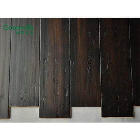 14MM Thickness Engineered Bamboo Wood Flooring Factory Wholesales Worn Black Wood Floor