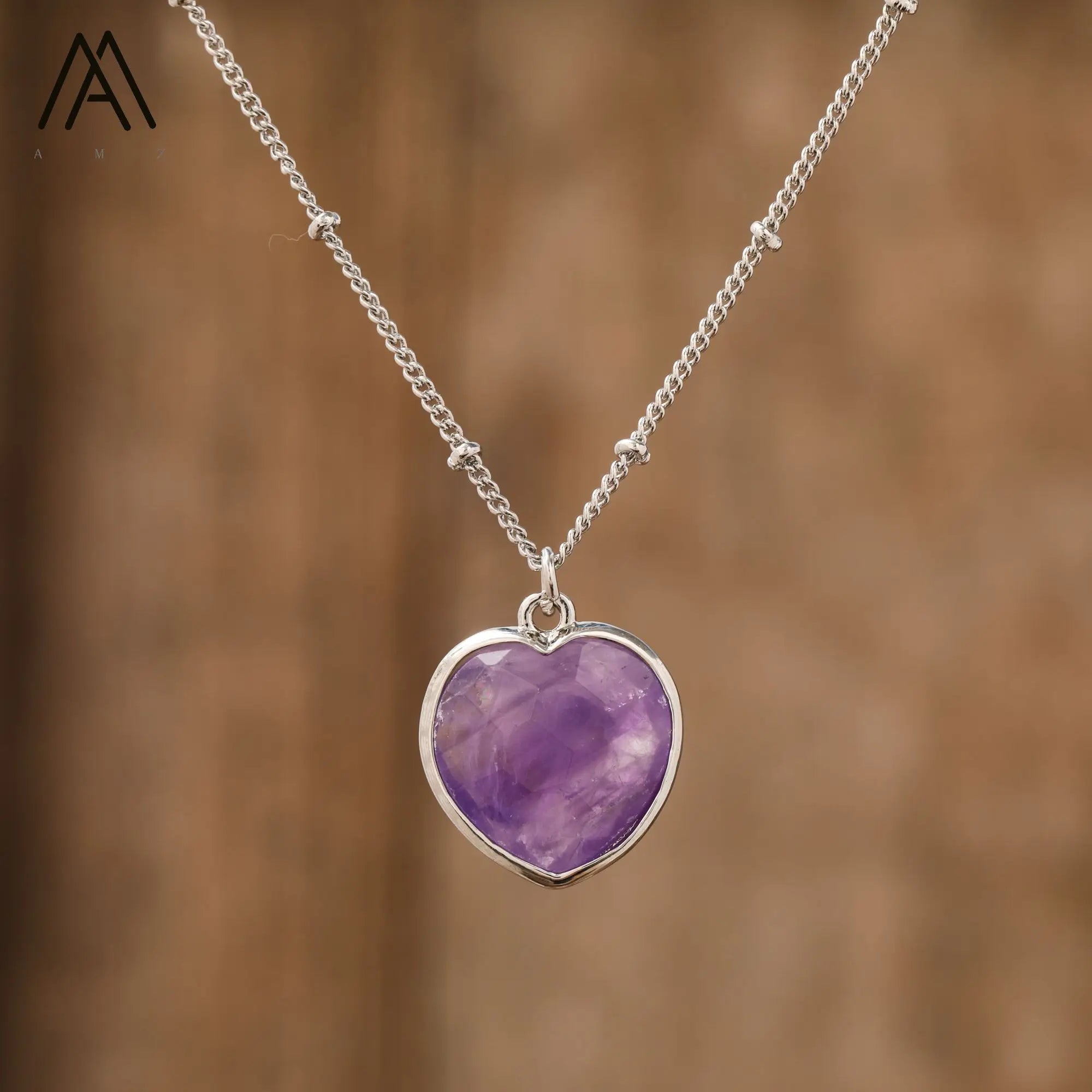 Crystal Heart Pendant Fashion Necklace Silver Chain Stone Choker LOVE Jewelry Women Valentines Gift