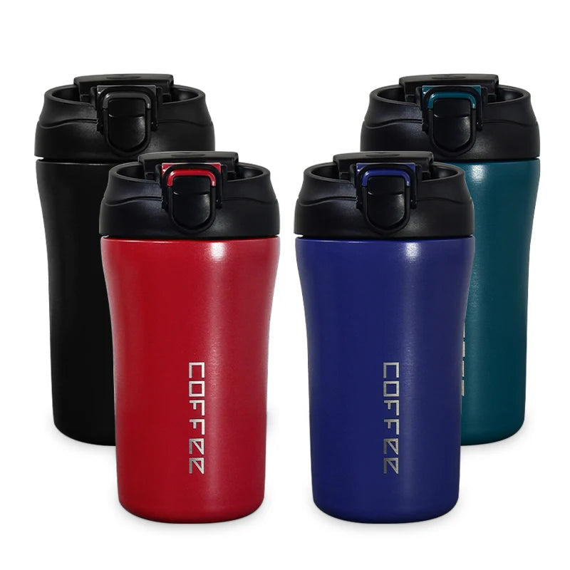 Custom Logo 400ml  Double Walled Insulated Tumbler Stainless Steel Travel Coffee Mugs